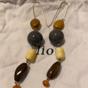 Mango Bead Dangling Earring